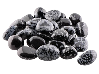 Obsidian vločkový tromlovaný Obsidian vločkový tromlovaný