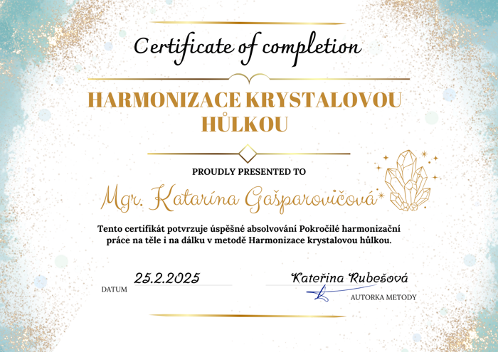 Certifikát Hulka