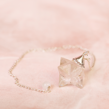 Kyvadlo Merkaba Krištáľ