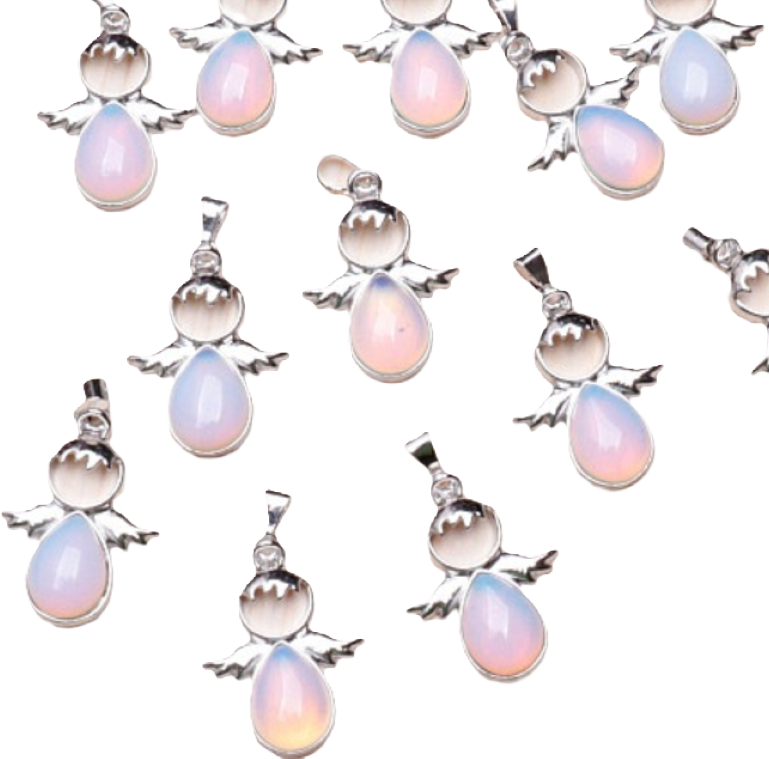 Opalit prívesok Anjel - cca 4 cm