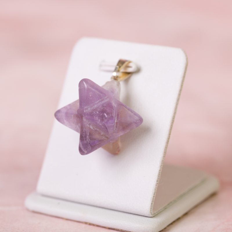 Prívesok Merkaba Ametyst 