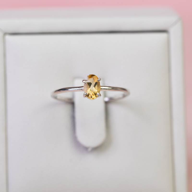 Prsteň Citrín malý