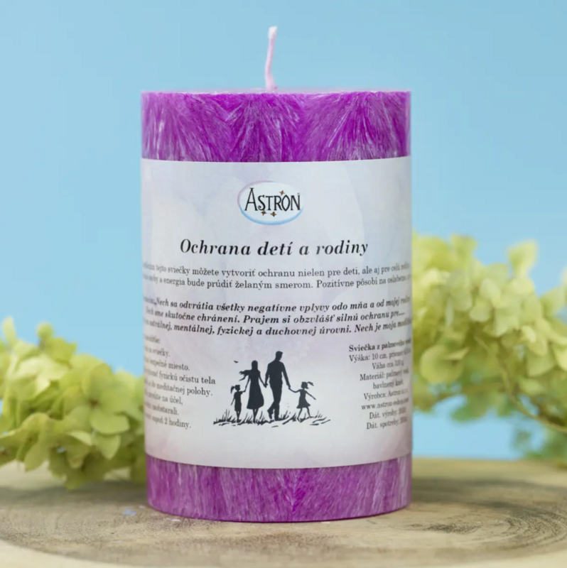 Sviečka na ochranu detí a rodiny - 10 cm